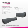 Voxom Plain Kraton/Gel GR7 Grey Grips – Black, 135 mm
