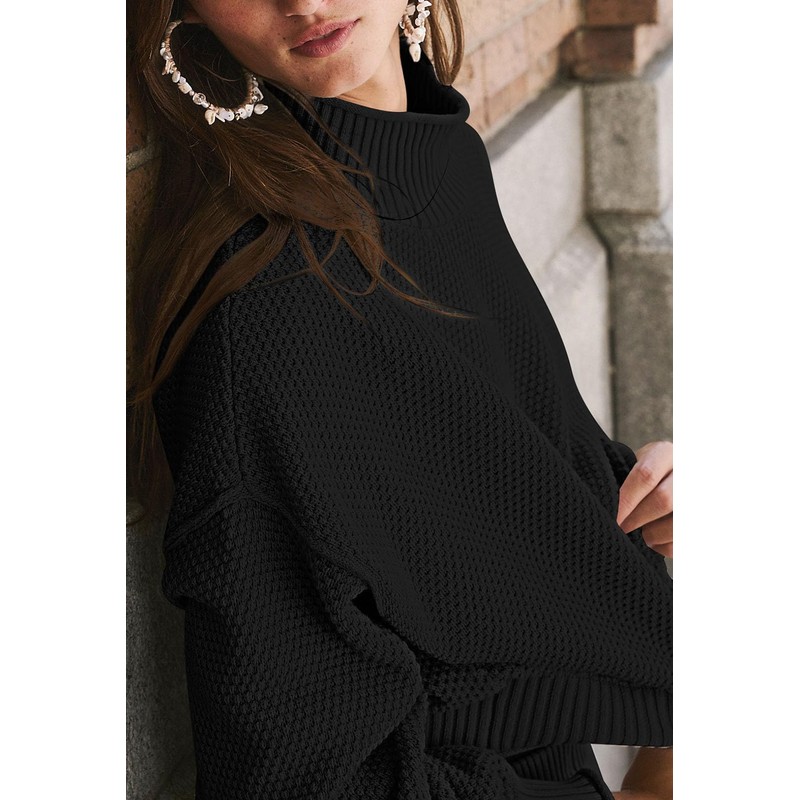 Pink Queen 2 Piece Skirt Outfits for Women Casual Knit