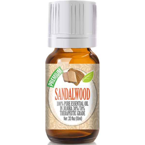 Healing Solutions 10ml Oils - Sandalwood Essential Oil - 0.33 Fluid Ounces