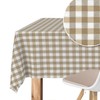 Martina Home TEFLONATED TABLECLOTH MADE Vichy Taupe 240X140 CM