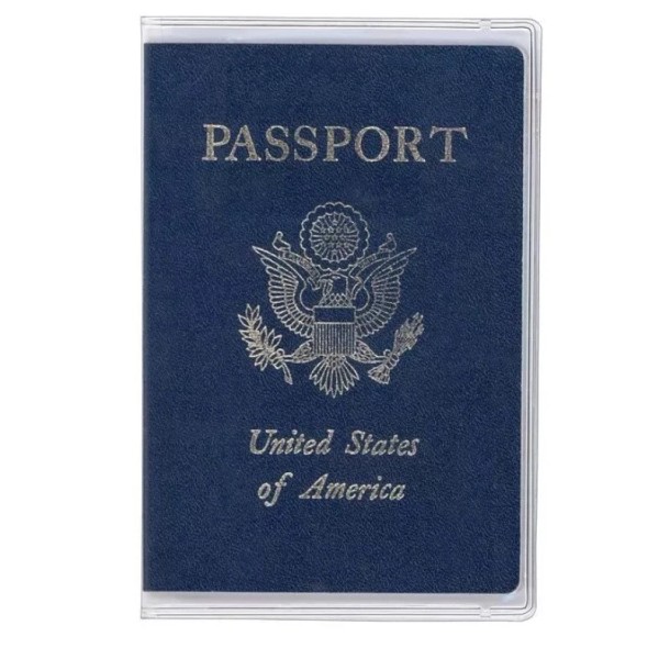 Unbranded 2 Clear Passport Holder Covers Plus Extra Storage!!!!!