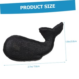 COHEALI 2pcs Retro Cast Iron Wardrobe Handle Coastal Themed Whale Drawer Knobs for Cabinets Stylish Ocean Decor Durable Easy to Install for Rooms Home Furniture
