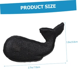 COHEALI 2pcs Retro Cast Iron Wardrobe Handle Coastal Themed Whale Drawer Knobs for Cabinets Stylish Ocean Decor Durable Easy to Install for Rooms Home Furniture