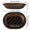 Topsky 2 Pcs Soap Dish for Shower, Double Layer Draining