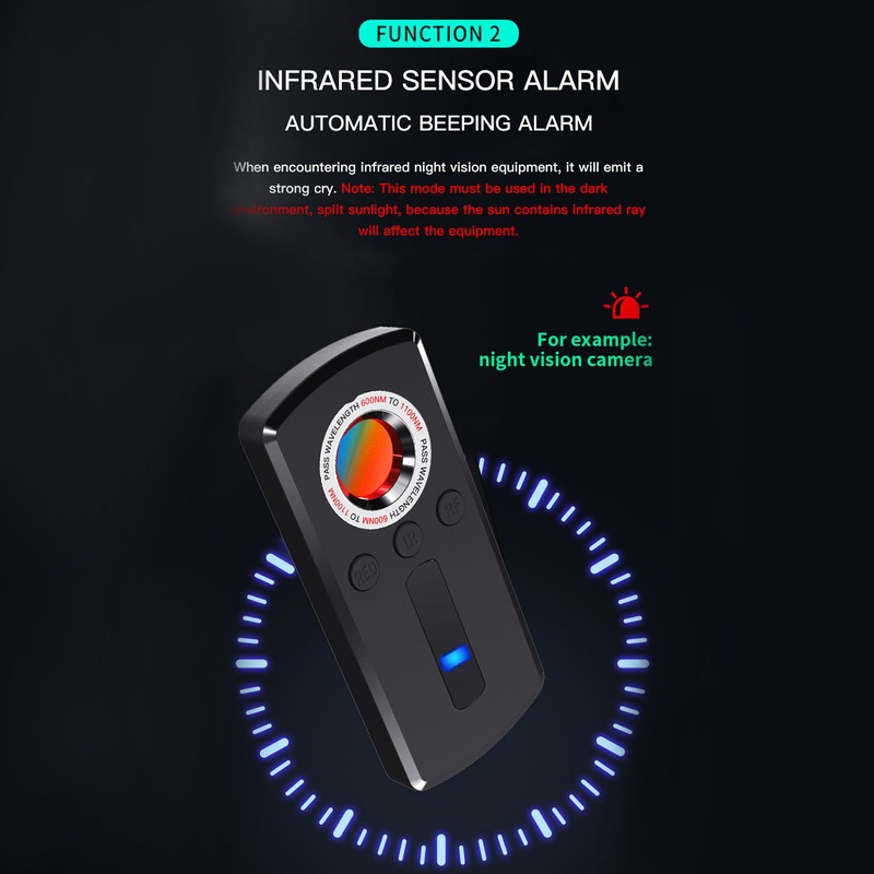 Infrared Detector Anti Peeping Privacy Protection Portable Camera Scanner GPS