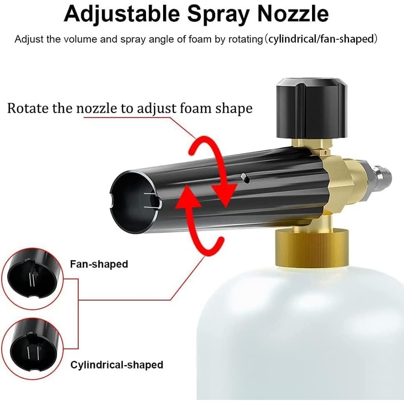 Foam Cannon, Foam Cannon Blaster with 1/4 Inch Quick Connector