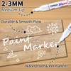 White Paint Pens Permanent Paint Markers - 12 Pack Oil