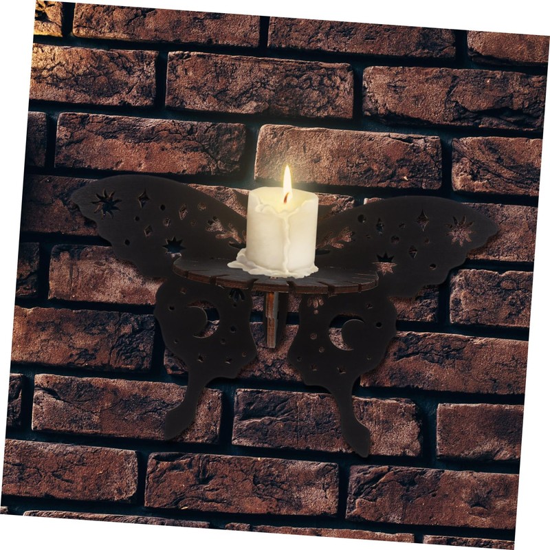 Levemolo Moth Shaped Wall-Mounted Crystal Shelf for Gemstone and Essential