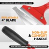 13" Floor Scraper Blade Kit with 4" Replacement Blade Nonslip