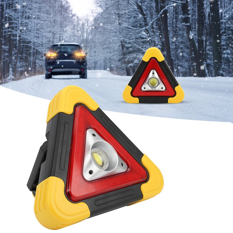 Car Warning Triangle Lamp Emergency MultiFunction Work Light Safety Flashing