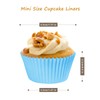 SKIDEC Rainbow Mini Cupcake Liners 400 Count Colorful Muffin Paper