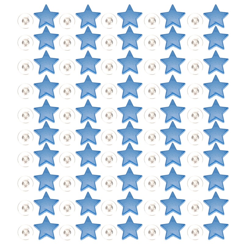 50 Sets Star Shape Rivet Screw Anti‑Rust Clothes Decoration Accessories