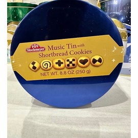 Christmas Shortbread cookies. Music tin shortbread cookies color vary red, blue or green