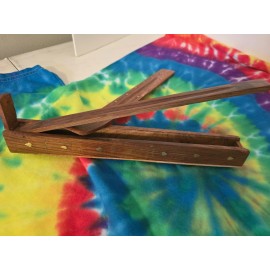 Wood Incense Burner with Storage (RN16810)