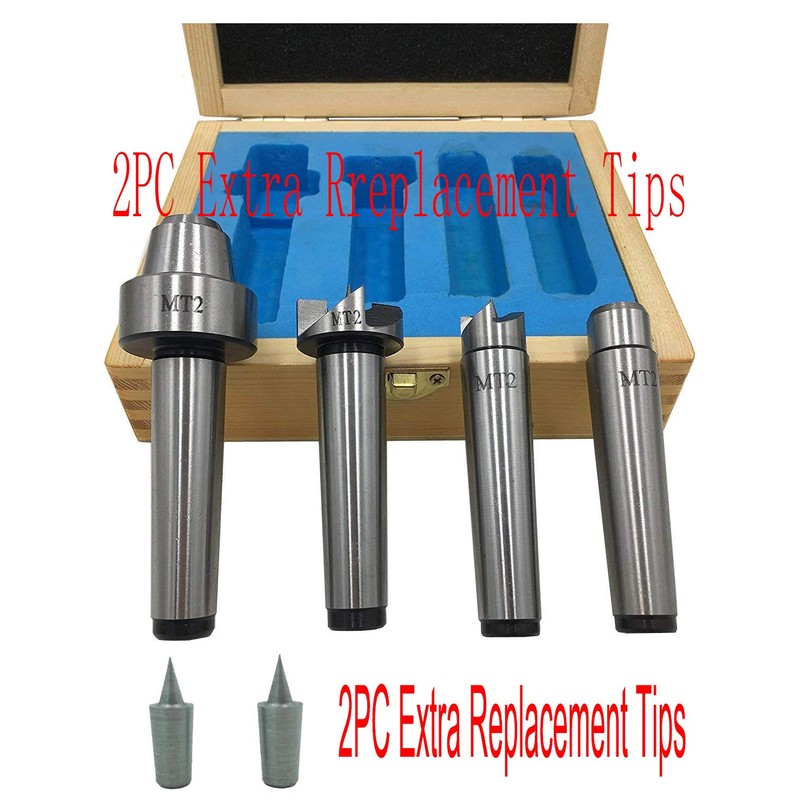 MT2 Live Center Wood Lathe Drive Spur Cup 4pcs Set