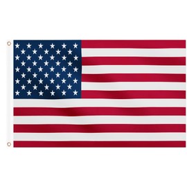 2PCS American Flag 5ft x 3ft, Large America USA Flags with Brass Eyelets for 4th July Football GamesParty Garden Street Decorations