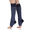 VIM & VIGR Cotton 20-30 mmHg Open-Toe Compression Socks (Navy
