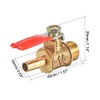 sourcing map Brass Air Ball Valve Shut-Off Switch 1/4 Inch
