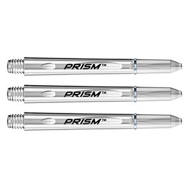 WINMAU Prism 1.0 Clear Medium Polycarbonate Dart Stems - 1 Set per Pack (3 Shafts Total)