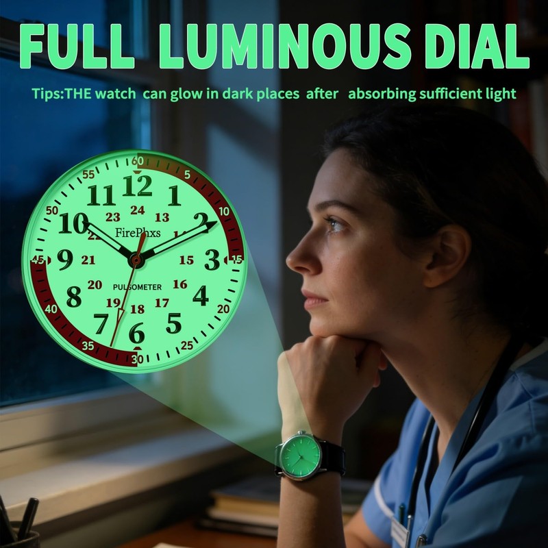 Blisshour Waterproof Nurse Watch for Medical Professionals - Easy Read