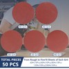 Sruhrak 180mm Sanding Discs 10 X 40/60/80/120/240 Mixed Grit Sanding