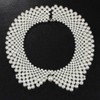 RBG Dissent Collar Necklace for Women Detachable Pearl Beaded Blouse