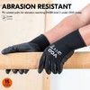 Vgo... 15Pairs Safety Work Gloves,Gardening Gloves,Polyurethane Coated,Dipping Gloves,Latex Free(Size M,Black,PU2103)