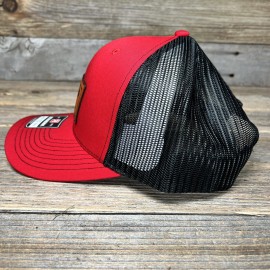 Richardson TRUMP • VANCE  2024 MAKE AMERICA GREAT AGAIN! LEATHER PATCH TRUCKER HAT