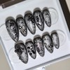 [Handmade nail tip] SHADOW - Stiletto / [수제네일팁] SHADOW -