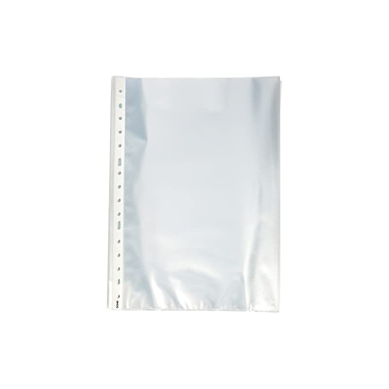 Dohe Basic – Pack of 100 Punched Sleeves, Folio, Plastic