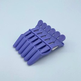 Alligator-shaped hair clip hair salon hair fixing pin purple / 악어모양 집게 머리 미용실 헤어 고정 핀 퍼플