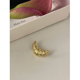 Funny Croissant Brooch Pin - Trendy Croissant Brooch Accessory for Girls, Teens, Women, and Men-gold
