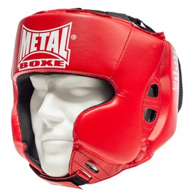 METAL BOXE MB117 Head Guard red red Size:Senior