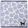 Noah Family Towel Handkerchief, Rosy Cat, Women's, Approx. 9.8 x