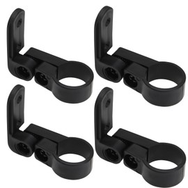 Create idea 4Pcs Bicycle Front And Rear Reflector Warning Reflector Black Plastic Bracket Seat Tube Bracket Diameter: 22.2mm 25.4mm 2 Each