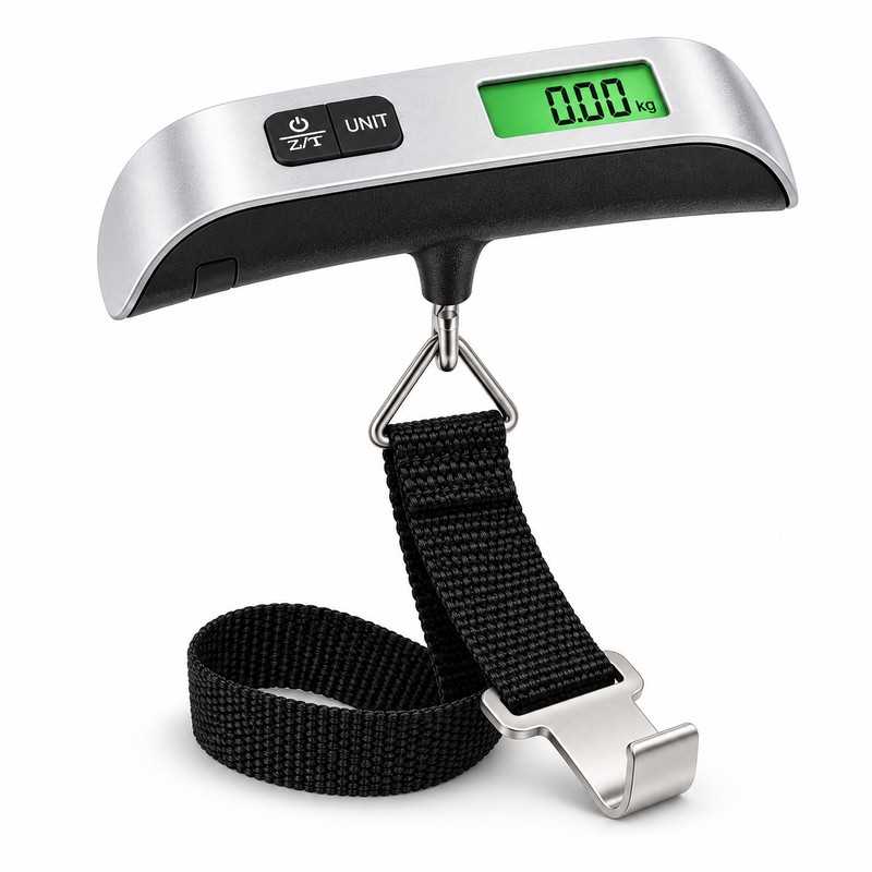 2-Pack Portable Digital Luggage Scales with LCD Display, 110 lb/50