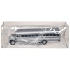 Promotex DCD School Bus 1/87 (HO) Plastic Model Silver Metallic