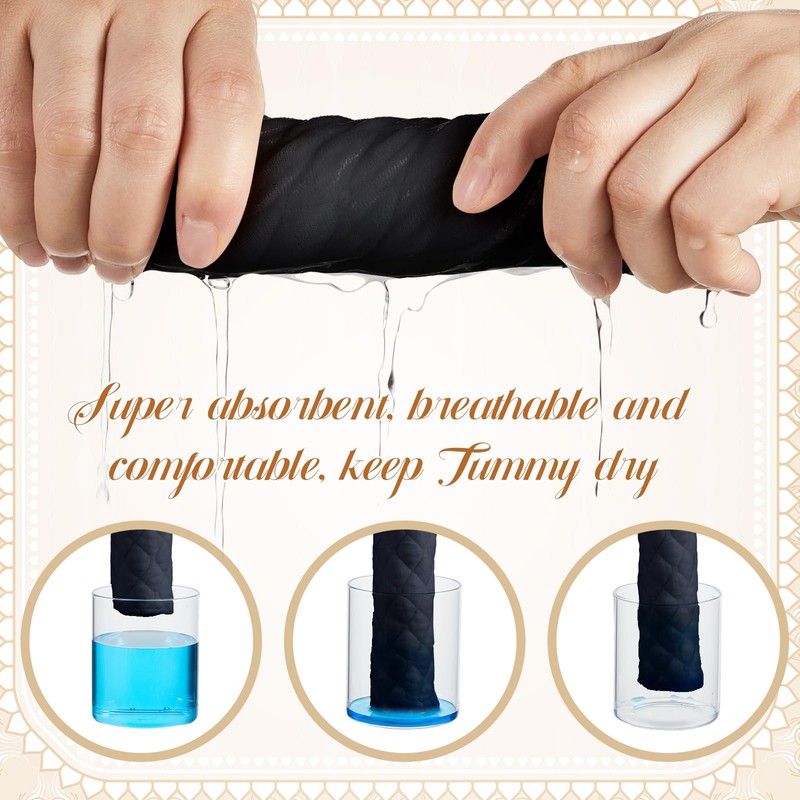 Wesnoy 10 Pcs Tummy Liners for Sweat Rash Cotton Under