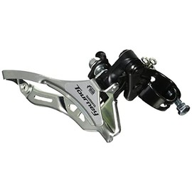 Shimano FD-TY300 Front Derailleur, Band Type, Diameter 1.3 inches (34.9 mm), Down Swing/Top Pull, 3X7S/6S, Compatible Top Gear: 42T EFDTY300DSTL6 TOURNEY