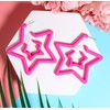 Star Earrings for Women Trendy Pink Stud Earring Bulk Pack