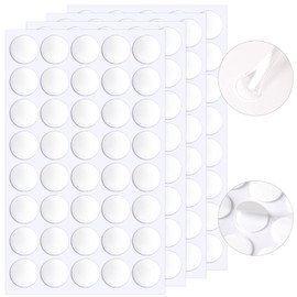 JANYUN 280 Pcs Double Sided Sticky Dots Removable Round Putty Clear Double Sided Tape for Crafts No Trace Sticky Tack Adhesive Tape (25 mm)