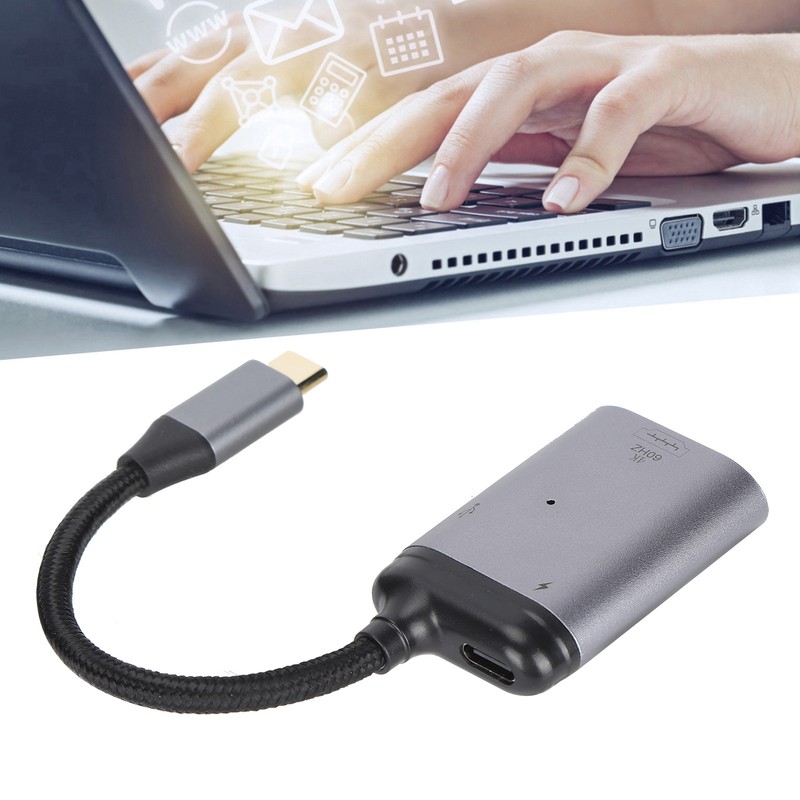 TypeC to HD Multimedia Interface PD/Data Male Short Cable 3