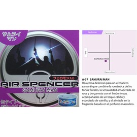 Eikosha A37 Air Spencer Cartridge Refill, Samurai Man 1.4 oz (40 g) Car Air Freshener