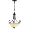 Bryant Three Light Pendant in Oiled Bronze