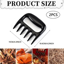 SGERUFZ 2 Stück Pulled Pork Krallen Rub Gewürz, Kitchen und Bbq Zubehör, Grill Gadgets Küche Party Festival, Geschenke für Papa, Gadgets für Männer, Kochen Zubehör