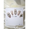 Pink Heart Shower Handmade Nail Tips - Short Square /