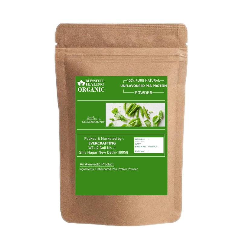 Blessfull Healing Blessfull Healing Organic Unflavoured Pea Protien Powder 100%