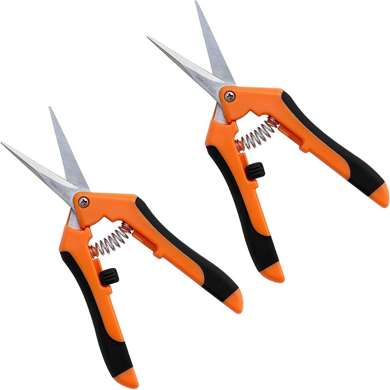 2 Pack Professional Pruning Shears, Trimming Scissors - Straight Tip,