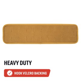 BuiltRight Industries Tech Panel – Medium (4" x 15.5") – Coyote Tan – Universal Vehicle MOLLE Organizer for Pouches, Clips, and Gear