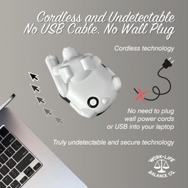 Laptop Touchpad Jiggler - Doesn't Work on DeII - Keeps Active Laptop Trackpads - Undetectable - Cordless Mouse Jiggler - Mechanical Mouse Mover - 6 Months on AA Battery - ON/Off Switch (Gray Dog)
